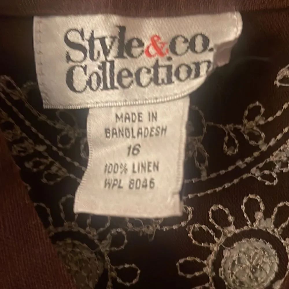 Style & Co Collection 100% Linen 3 PC Pants Suit - Picture 4 of 11